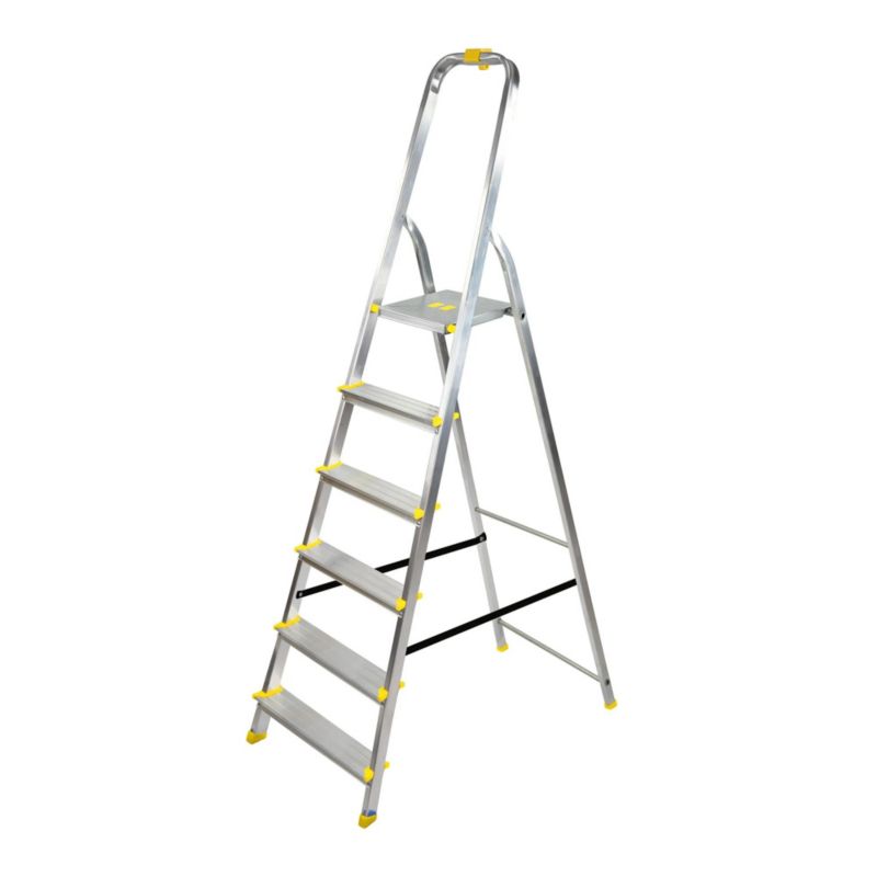 Drabina aluminiowa 6-stopniowa Bayersystem BS-DA6 z haczykiem 150kg 1 szt.