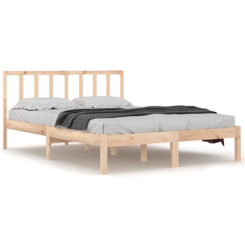 Łóżko drewniane WaszeMeble 160x200 cm brązowe WM-3105081 1 szt.