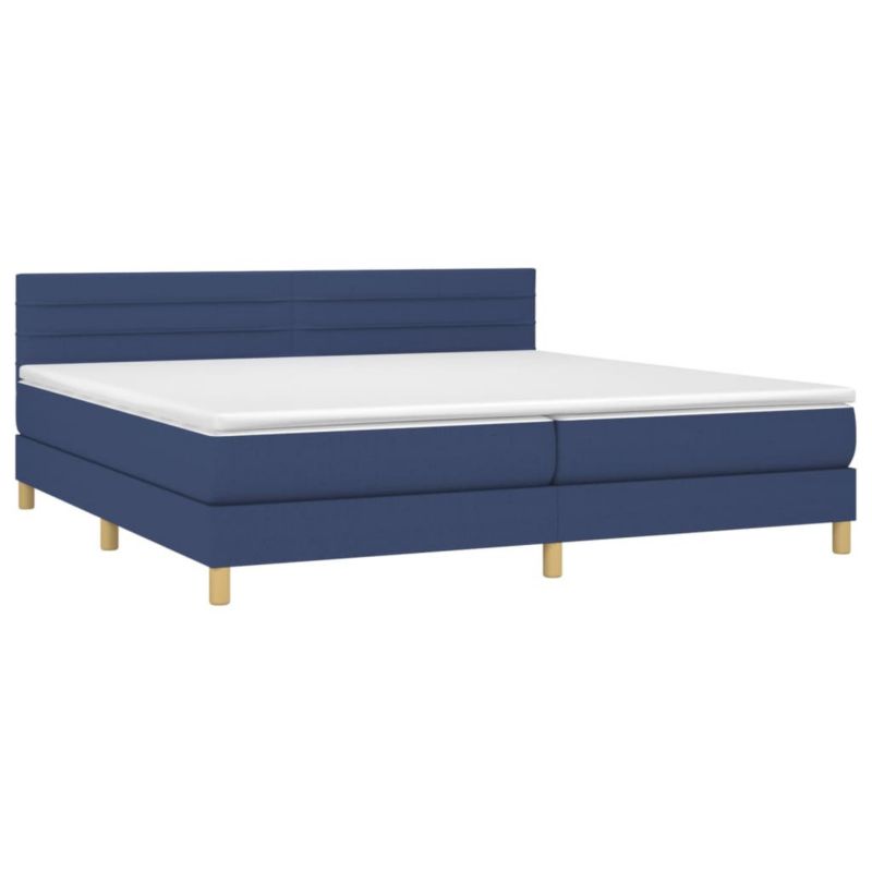 Łóżko kontynentalne WaszeMeble 200x200 cm niebieskie WM-3133827 1 szt.