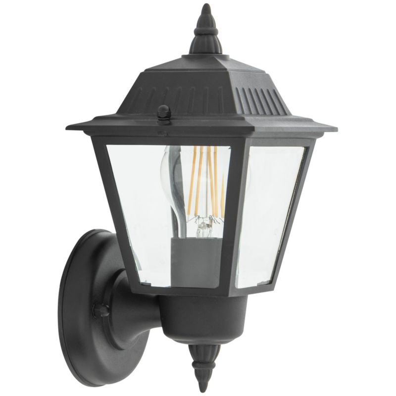 Kinkiet ścienny zewnętrzny Nowodvorski Lighting Ana czarno-transparentny 1 x E27 x 10W IP44 wym: 26 x 13 x 15 cm - 1 szt.