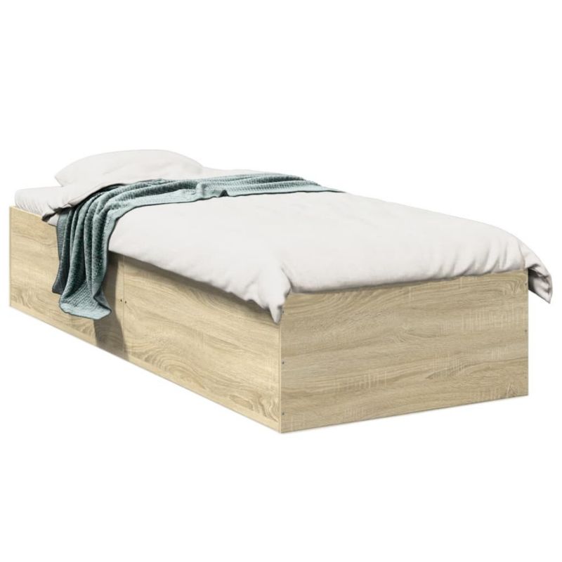 Łóżko drewniane WaszeMeble 100x200 cm brązowe WM-3281051 1 szt.