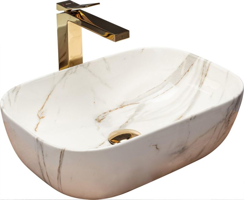 Umywalka nablatowa GTM Design Belinda M2 Szara 1 szt.