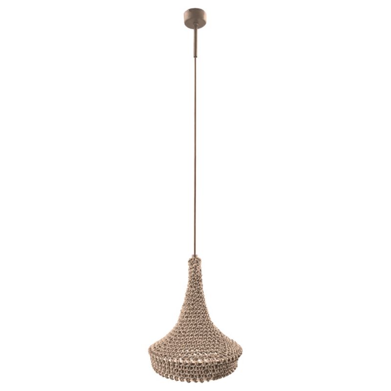 Lampa wisząca Shilo Mahaka 1784 kremowa boho 1xE27 x 20W 1 szt.