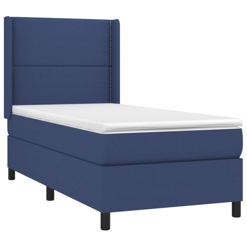 Łóżko kontynentalne WaszeMeble 90x200 cm niebieskie WM-3138211 1 szt.