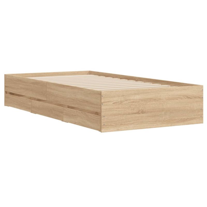 Łóżko drewniane WaszeMeble 90x190 cm brązowe WM-3207324 1 szt.