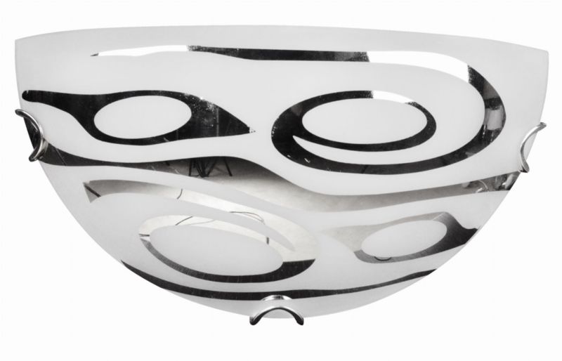 Plafon sufitowy nowoczesny Candellux Edgar chromowany srebrny 1 x E27 x IP20 wym: 15 x 30 x 9 cm - 1 szt.