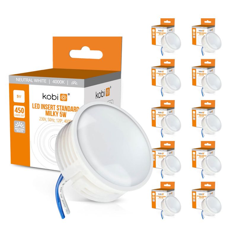 Żarówki LED insert 5W 4000K 10szt.