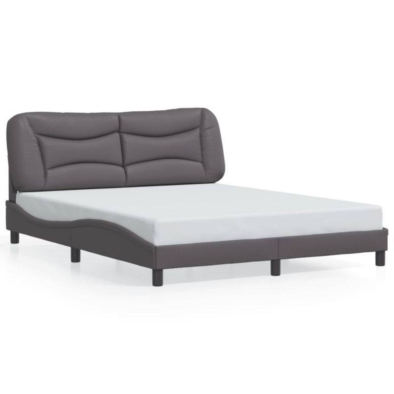 Łóżko tapicerowane WaszeMeble 160x200 cm szara WM-3208012 1 szt.