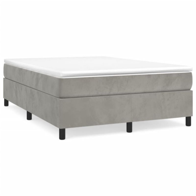 Łóżko tapicerowane WaszeMeble 140x190 cm jasnoszara WM-3121114 1 szt.