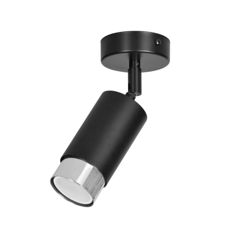 Oprawa sufitowa spot Emibig Hiro chromowany czarny 1 x GU10 x 30W IP20 - 1 szt.