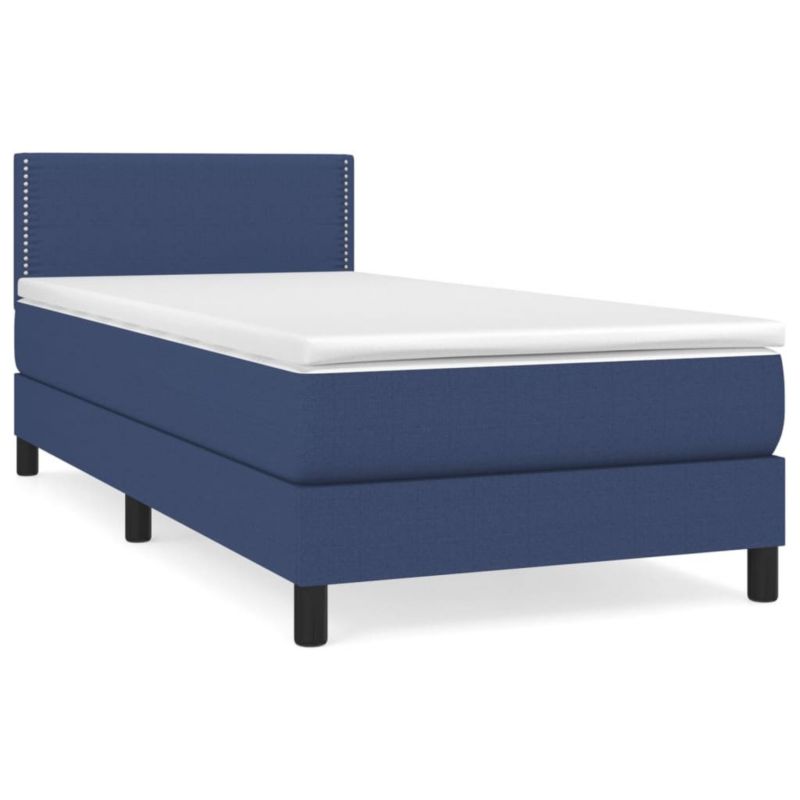 Łóżko kontynentalne WaszeMeble 100x200 cm niebieskie WM-3139959 1 szt.