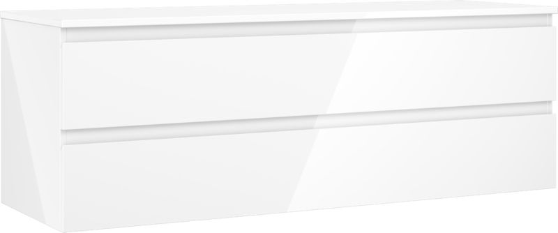 Szafka podumywalkowa Mexen Orio biały połysk 140 cm 2 szuflady 1 szt.