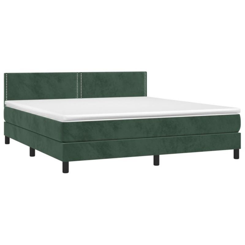 Łóżko kontynentalne WaszeMeble 180x200 cm zielony WM-3134360 1 szt.