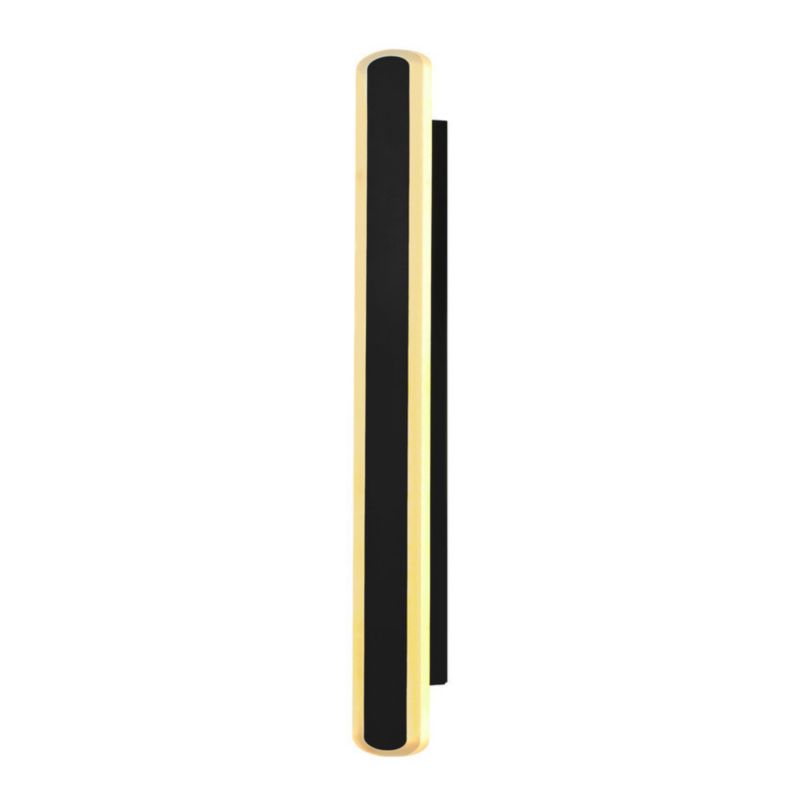 Kinkiet ścienny zewnętrzny Candellux Stick czarno-złoty LED 20W 3000K 950lm IP65 wym: 60 x 5 x 8 cm metal - 1 szt.
