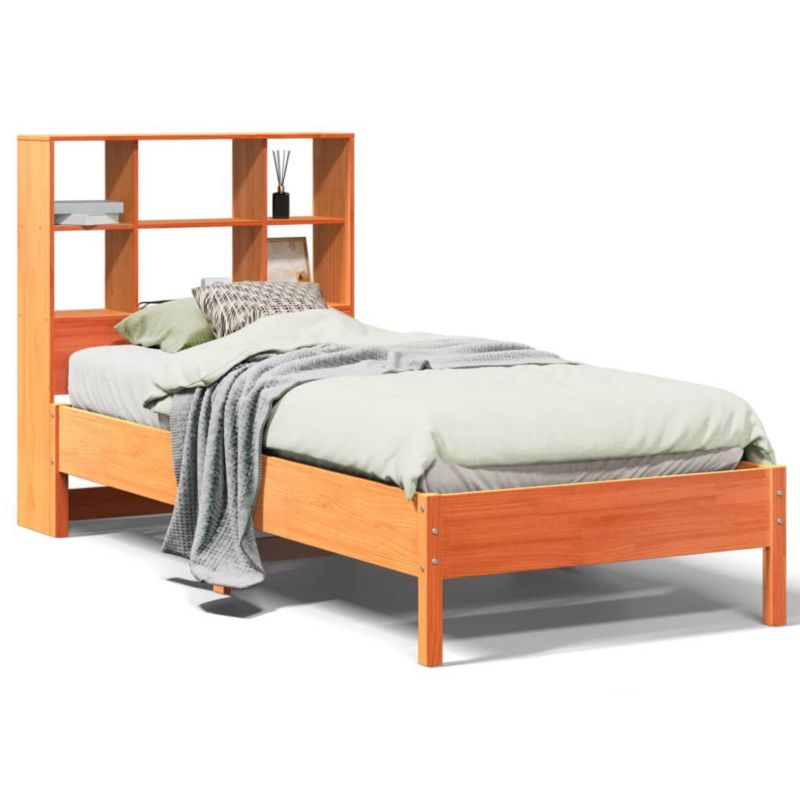 Łóżko drewniane WaszeMeble 75x190 cm brąz WM-3322896 1 szt.