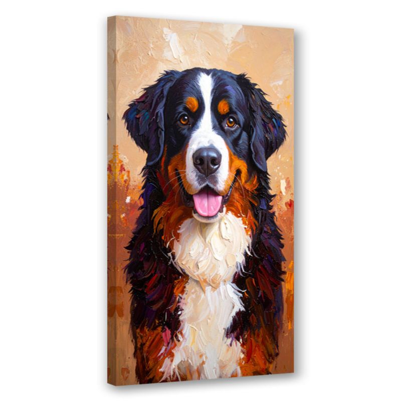 Obraz do salonu biura nowoczesny Feeby Berneński Pies pasterski 50x100cm 1szt