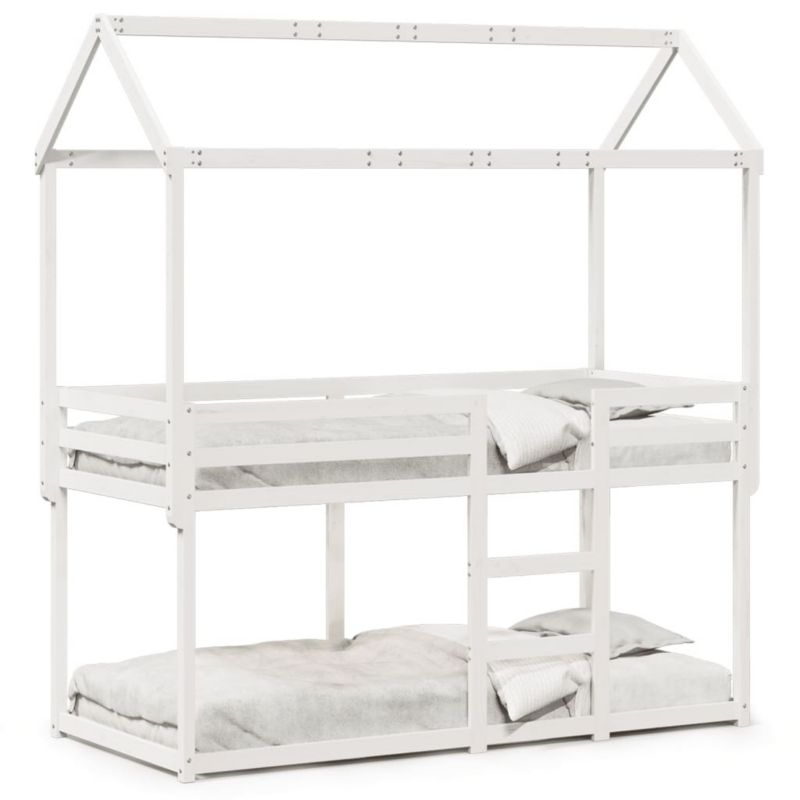 Łóżko piętrowe WaszeMeble 75x190 cm białe WM-3282130 1 szt.