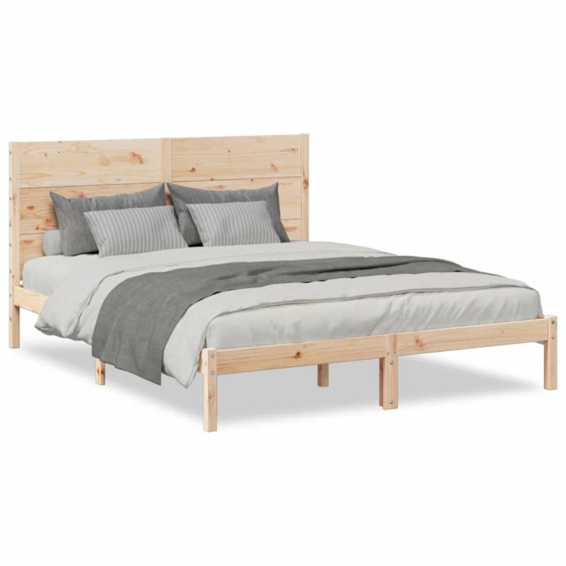 Łóżko drewniane WaszeMeble 160x210 cm brązowe WM-3309273 1 szt.