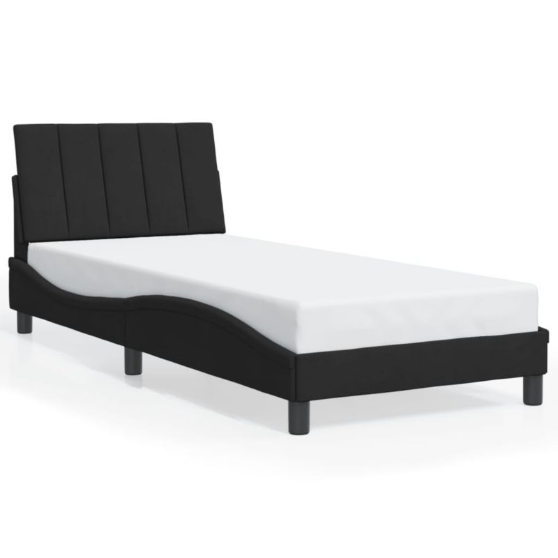 Łóżko tapicerowane WaszeMeble 90x200 cm czarna WM-3207827 1 szt.