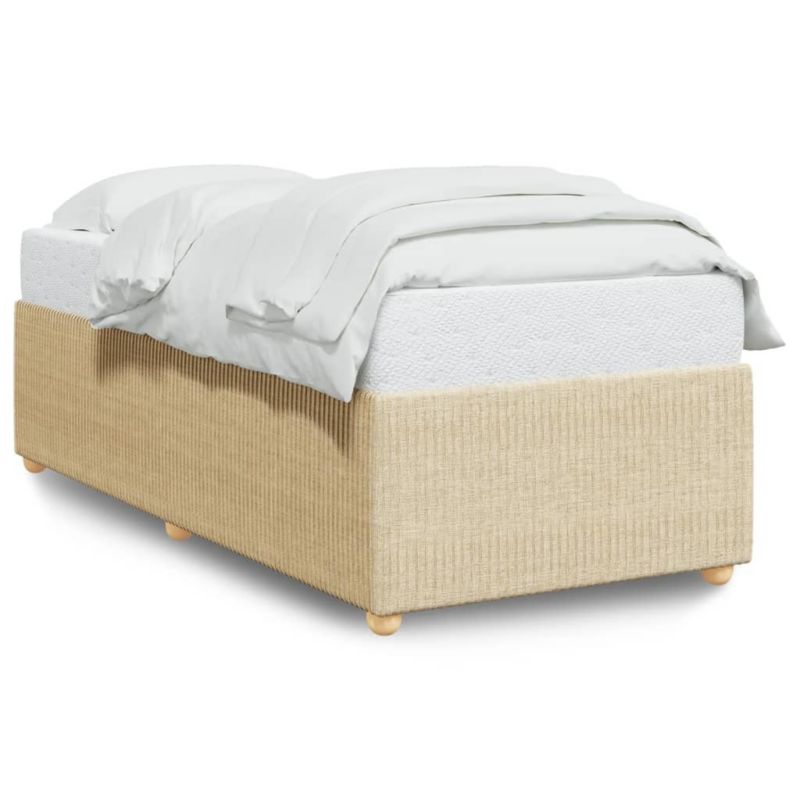 Łóżko tapicerowane WaszeMeble 100x200 cm kremowe WM-3284919 1 szt.