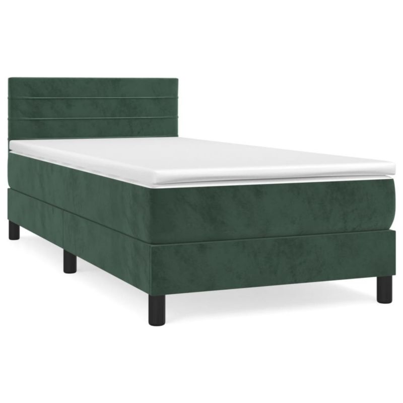 Łóżko kontynentalne WaszeMeble 100x200 cm zielone WM-3141350 1 szt.