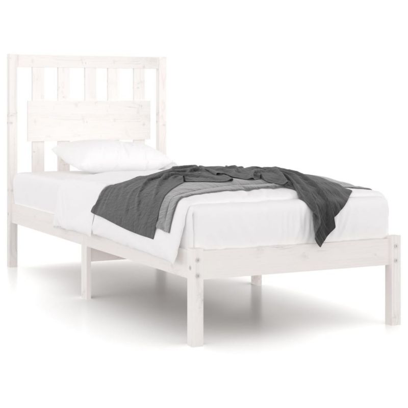 Łóżko drewniane WaszeMeble 100x200 cm biała WM-3103924 1 szt.