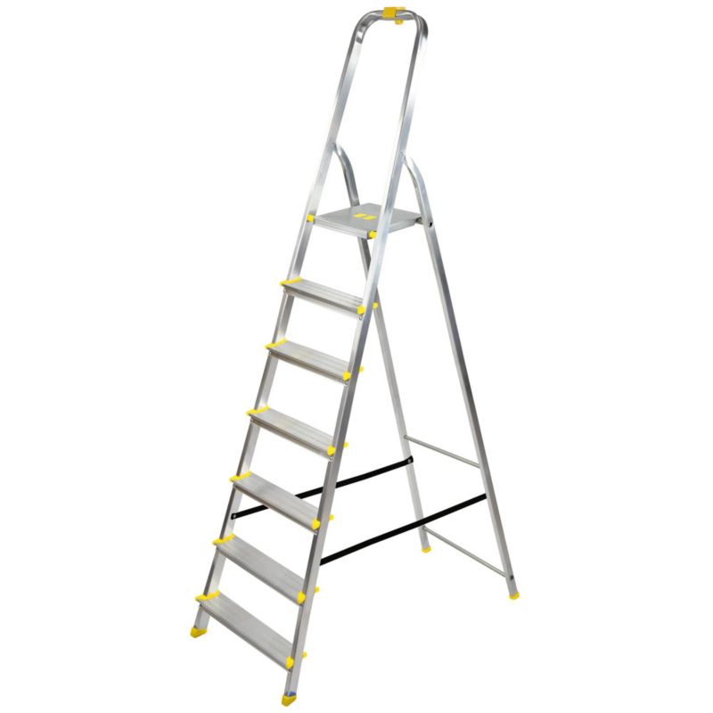 Drabina aluminiowa 7-stopniowa Bayersystem BS-DA7 z haczykiem 150kg 1 szt.