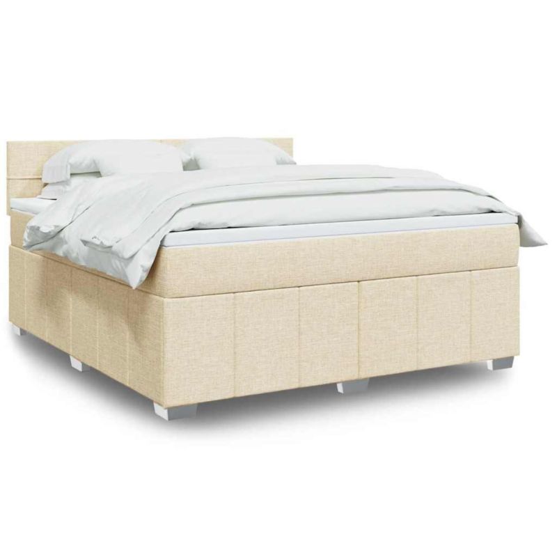 Łóżko kontynentalne WaszeMeble 180x200 cm kremowe WM-3287152 1 szt.