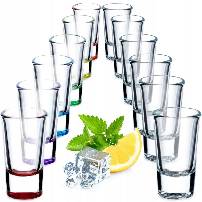 Kieliszki Do Shotów KADAX Kolorowe 28ml 12szt