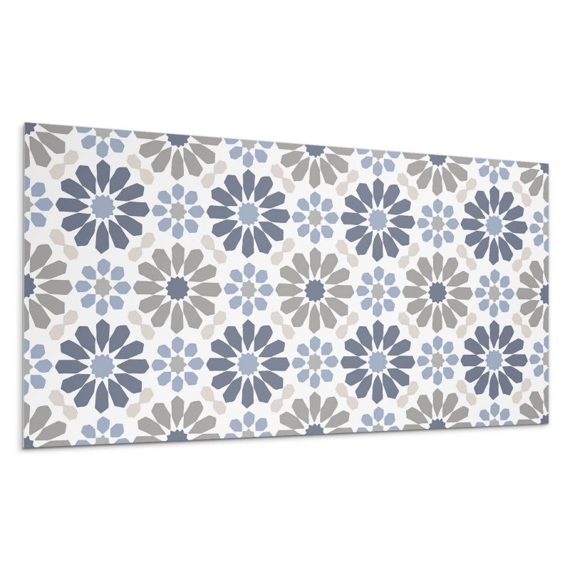 Panel samoprzylepny Wallfluent 100x50 cm Symetryczny motyw kwiatowy 1 szt.