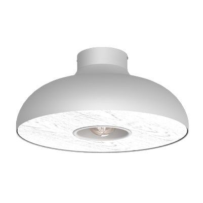 Lampa sufitowa wisząca Luminex Bilbao 9396 biały mat-jasne drewno industrialna 1xE27 x 15W 1 szt.