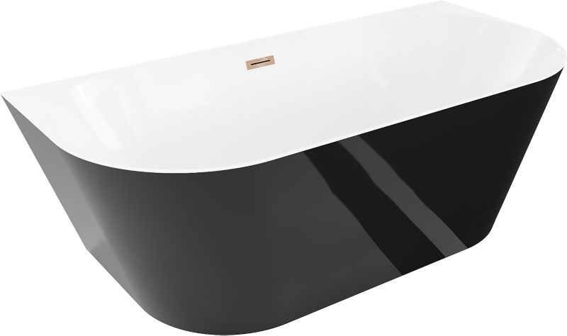 Wanna Mexen Oval Slim biało-czarna 170x80 cm 1 szt.