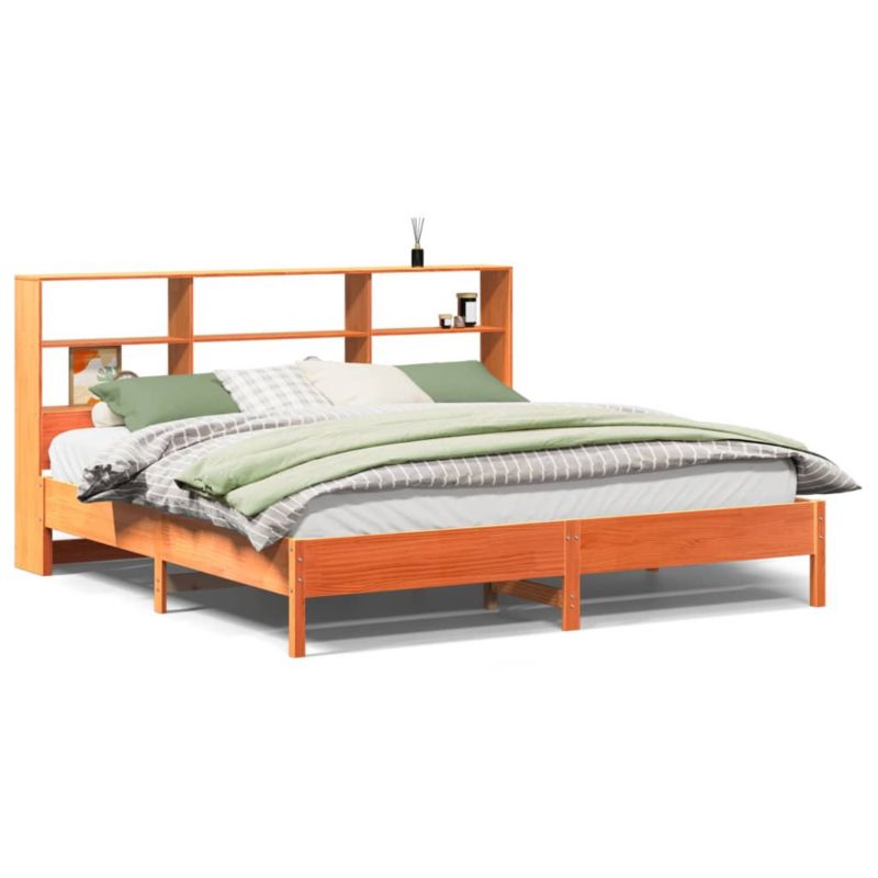 Łóżko drewniane WaszeMeble 180x200 cm brązowe WM-3322863 1 szt.