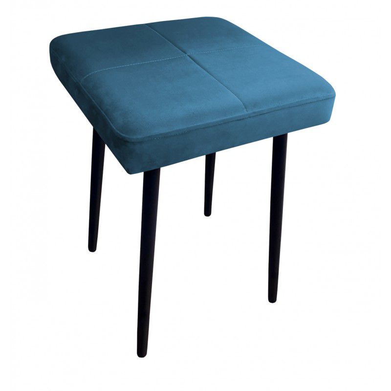 Taboret SQUARE MG VELVET ciemno niebieski ATOS 1 szt.