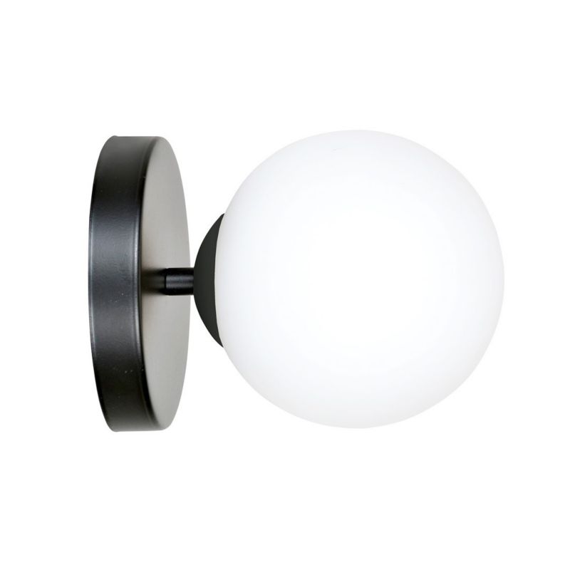 Kinkiet ścienny Emibig Bior czarno-biały 1 x E14 x 10W IP20 wym: 15 x 15 cm - 1 szt.