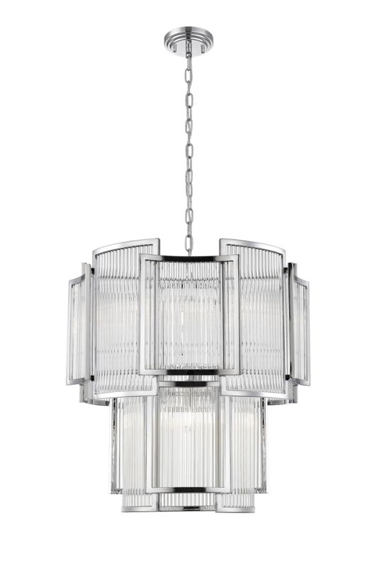 Żyrandol Zuma Line Sergio chromowany styl klasyczny 8 x E14 x 6W IP20 wym: 185 x 56 x 56 cm - 1 szt.