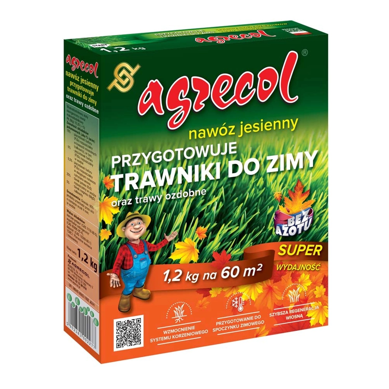 Nawóz jesienny do trawników - 1,2 kg