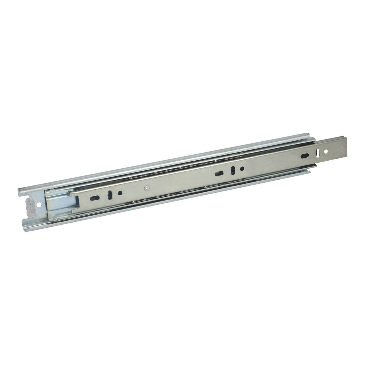 Domino Prowadnica kulkowa z pełnym wysuwem H45 450 mm srebrna