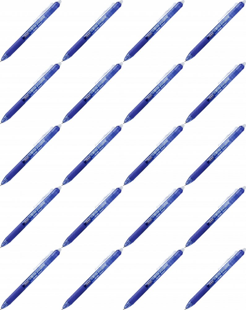 20x Długopis automatyczny Toma TO-085, wymazywalny, niebieski