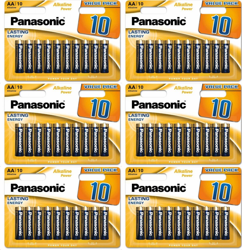 6x Bateria alkaliczna Panasonic Alkaline Power, AA, 1.5V, LR6, 10 sztuk