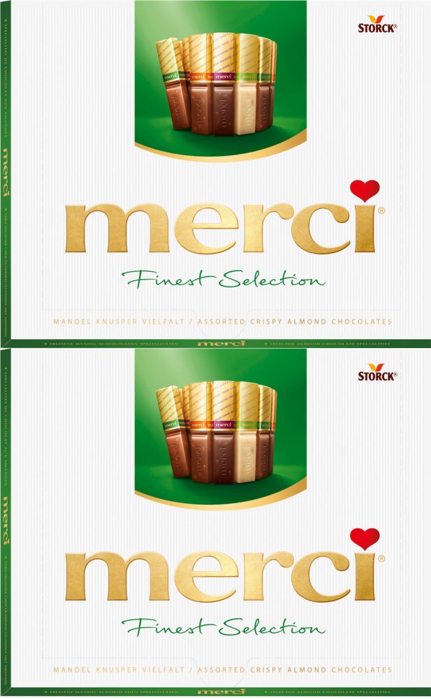 2x Bombonierka Merci Finest Selection, migdałowa kolekcja, 250g