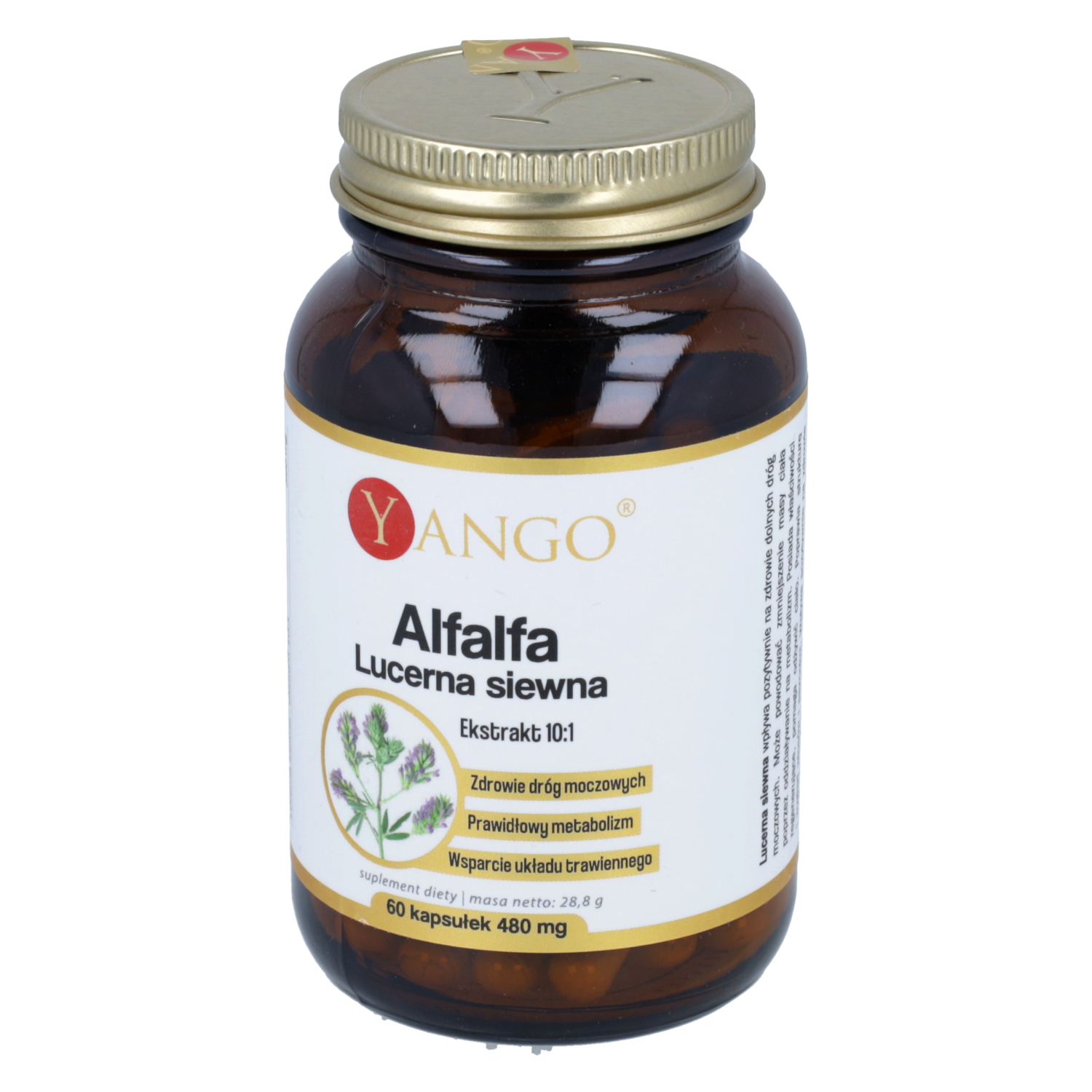 Yango alfalfa (lucerna siewna), 60 kapsułek