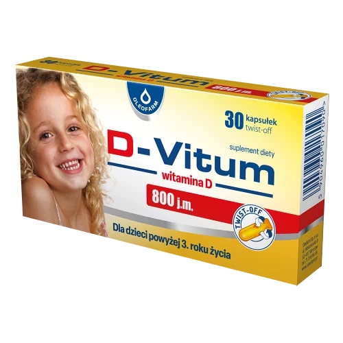D-vitum 800 j.m., 30 kapsułek