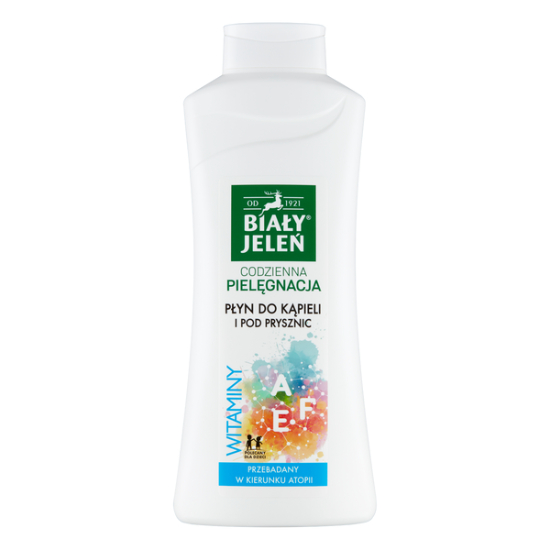 Biały jeleń - hipoalergiczny płyn do kąpieli z witaminami a,e,f, 750 ml