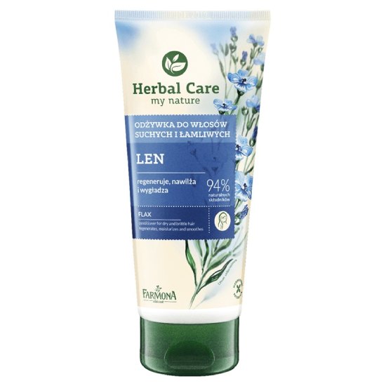 Farmona herbal care - odżywka do włosów suchych i łamliwych lniana, 200 ml