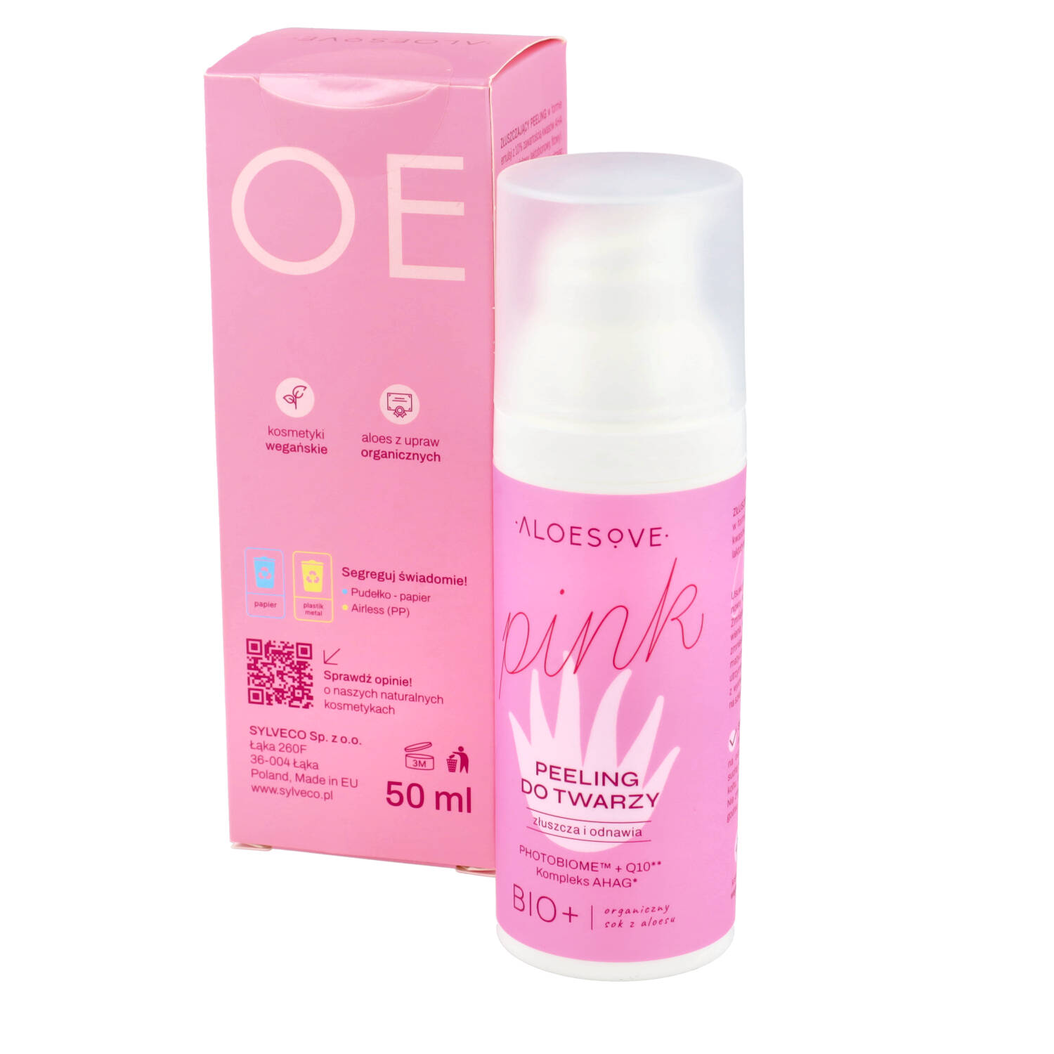 Aloesove pink - kwasowy peeling do twarzy, 50 ml (data ważności: 31.10.2025)