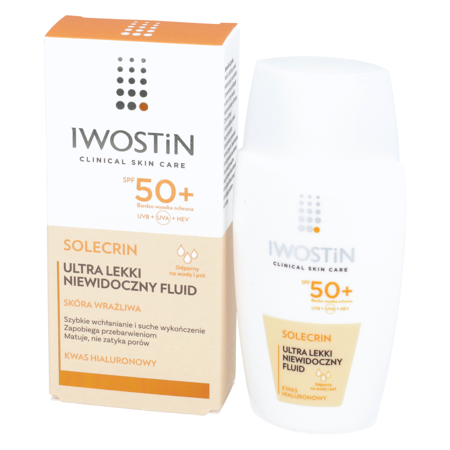 Iwostin solecrin - ultra lekki, niewidoczny fluid matujący, spf 50+ 40 ml