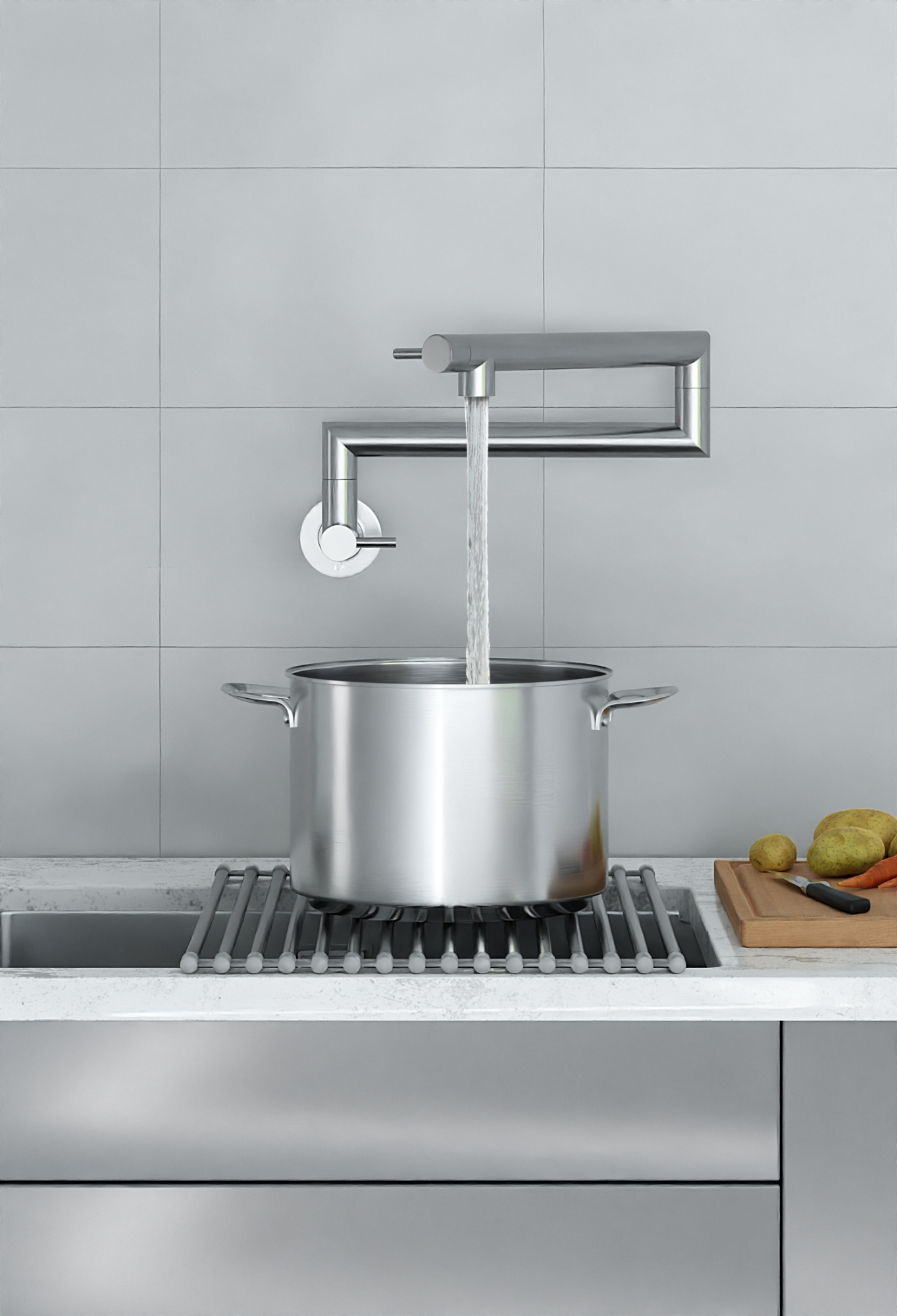 KFA Armatura Duero zawór kuchenny ścienny inox 6623-030-22 - Wysyłka w 24h