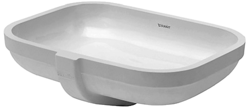 Duravit Happy D.2 umywalka 48x34,5 cm podblatowa prostokątna biała 0457480000