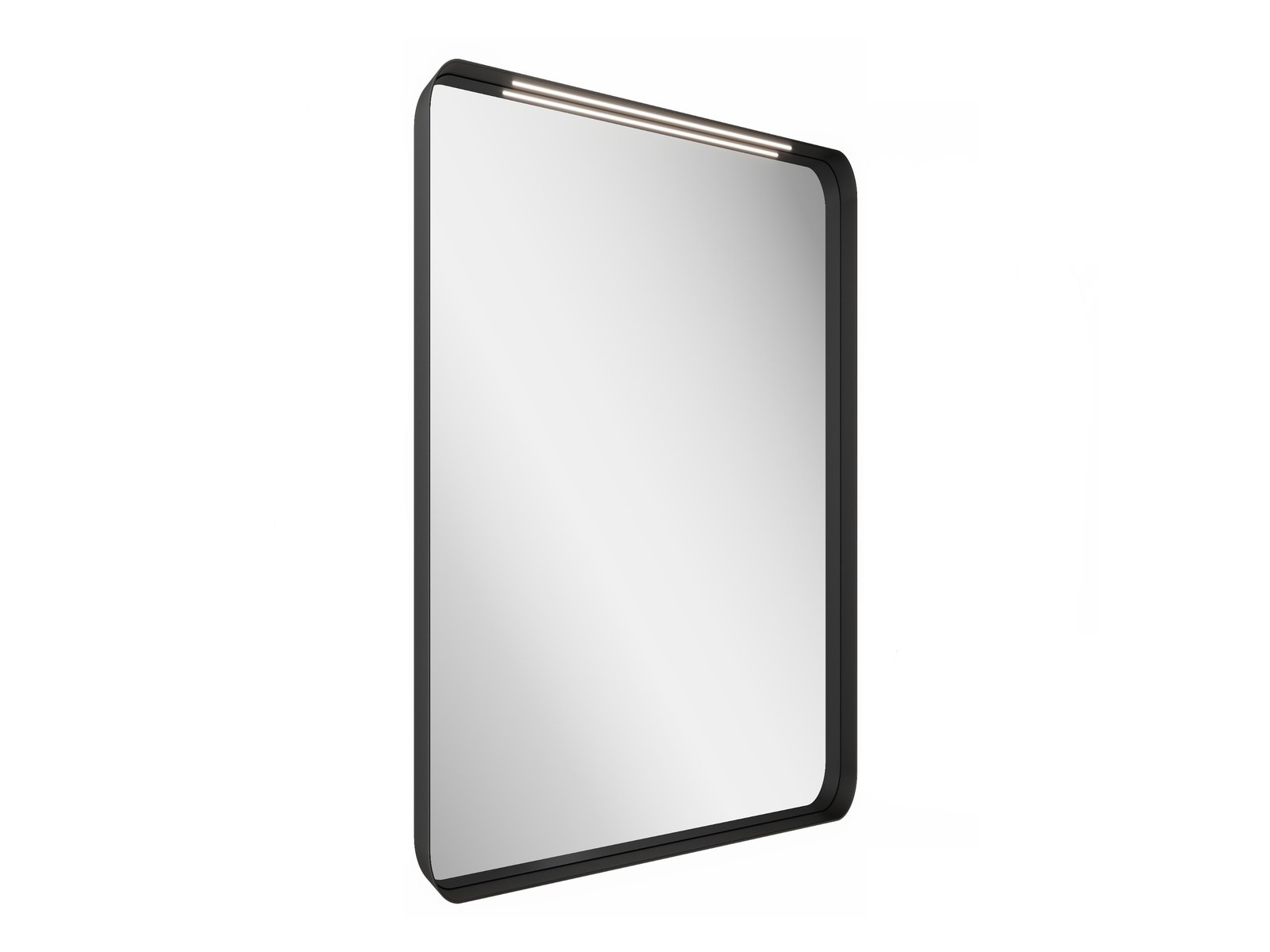 Ravak Strip lustro 50,6x70,6 cm prostokątne z oświetleniem czarny X000001569